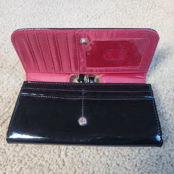 NWOT black patent wallet/clutch - Picture 3 of 13